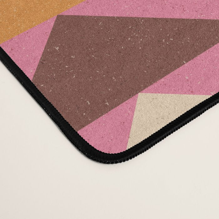 Quilt Triangle Shapes - Multi-color Desk Mat Gallery Image 4