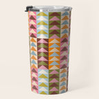 Quilt Triangle Shapes - Multi-color Travel Mug Gallery Image 3