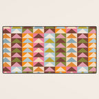 Quilt Triangle Shapes - Multi-color Desk Mat Gallery Image 3