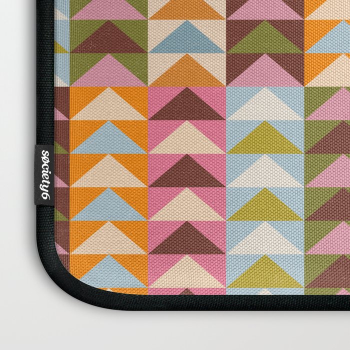 Quilt Triangle Shapes - Multi-color Laptop Sleeve Gallery Image 3