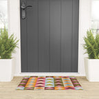 Quilt Triangle Shapes - Multi-color Welcome Mat Gallery Image 3