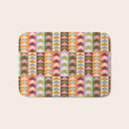 Quilt Triangle Shapes - Multi-color Bath Mat Gallery Image 1