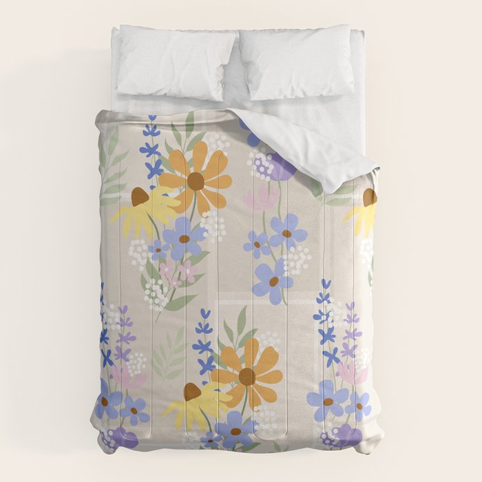 Wildflowers collage Comforter Gallery Image 6
