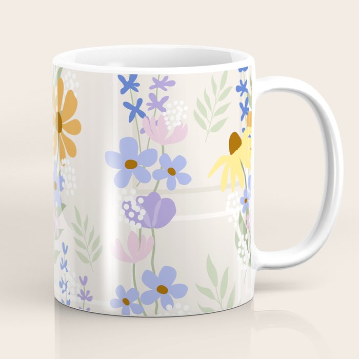Wildflowers collage Coffee Mug Gallery Image 1