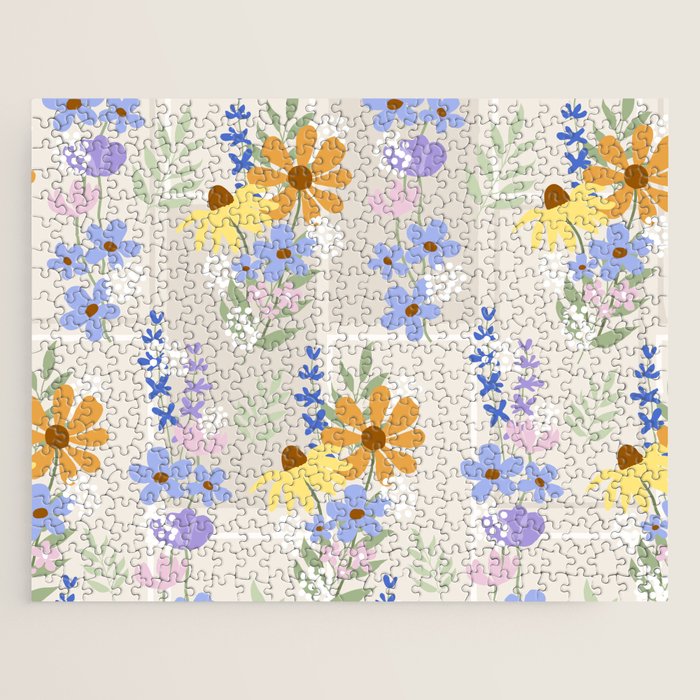 Wildflowers collage Jigsaw Puzzle Gallery Image 1