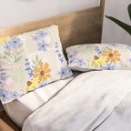 Wildflowers collage Pillow Sham Gallery Image 2
