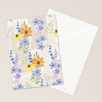 Wildflowers collage Stationery Card Gallery Image 2