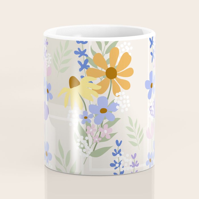Wildflowers collage Coffee Mug Gallery Image 4