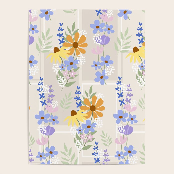 Wildflowers collage Poster Gallery Image 4