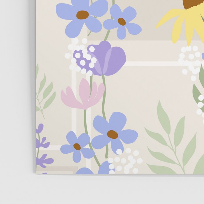 Wildflowers collage Poster Gallery Image 3