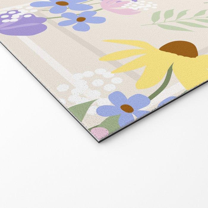 Wildflowers collage Welcome Mat Gallery Image 2