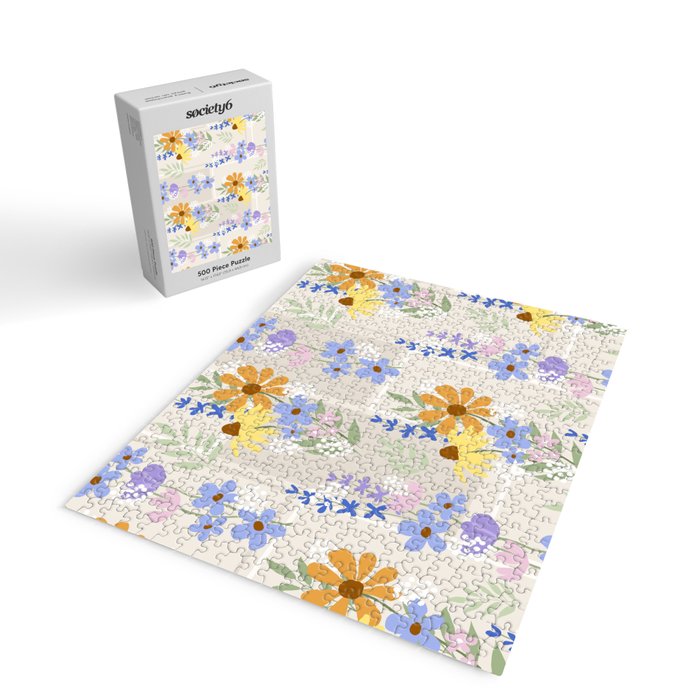 Wildflowers collage Jigsaw Puzzle Gallery Image 2