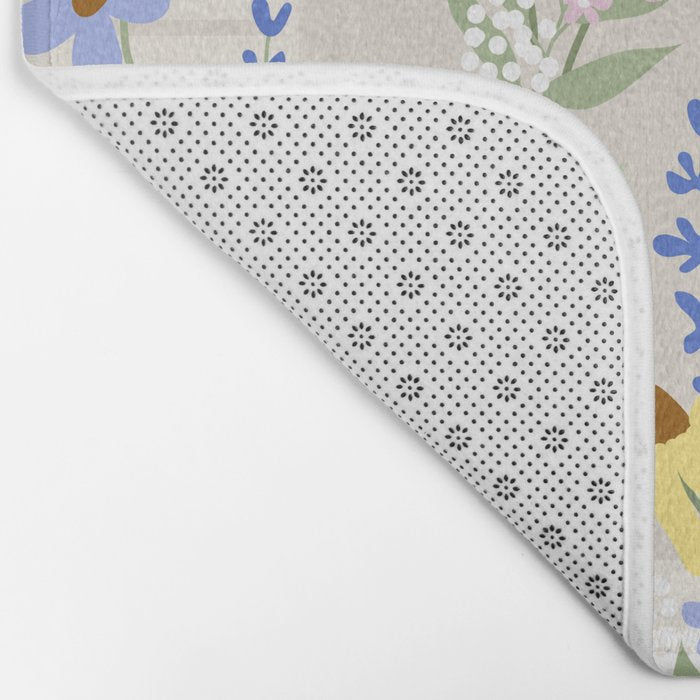 Wildflowers collage Bath Mat Gallery Image 2