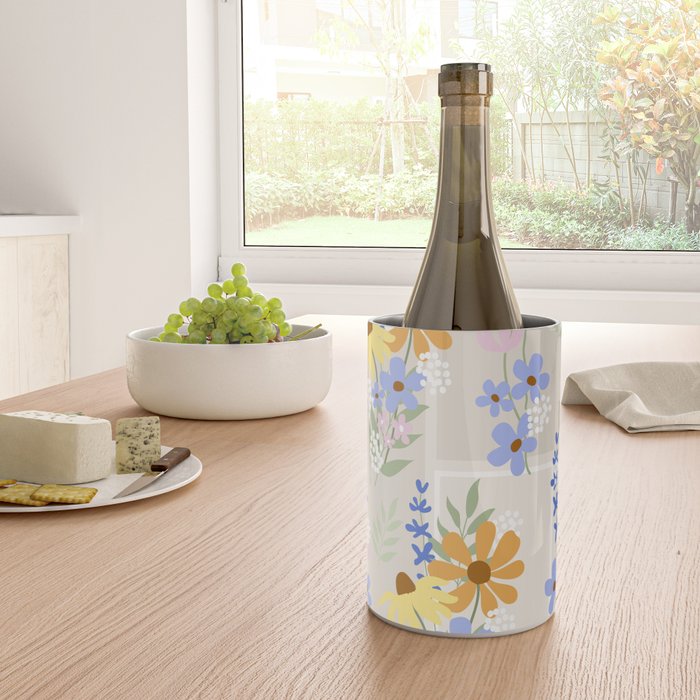 Wildflowers collage Wine Chiller Gallery Image 4