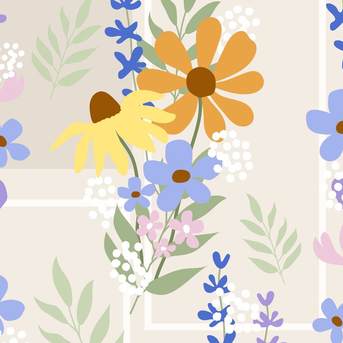 Wildflowers collage Coffee Mug Gallery Image 2