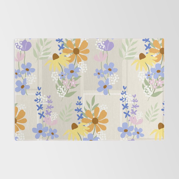 Wildflowers collage Rug Gallery Image 2