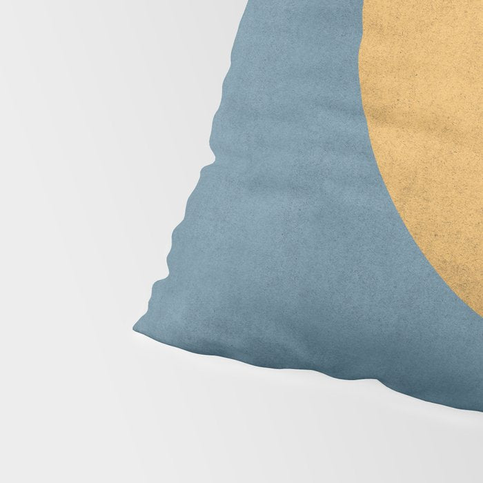 Halfmoon Colorblock - Gold Blue Pillow Sham Gallery Image 4