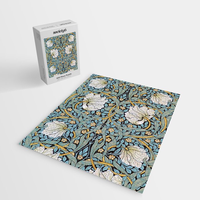 William Morris Pimpernel Wallpaper Design Jigsaw Puzzle Gallery Image 2