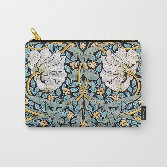 William Morris Pimpernel Wallpaper Design Carry All Pouch Gallery Image 1