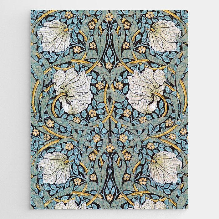 William Morris Pimpernel Wallpaper Design Jigsaw Puzzle Gallery Image 1