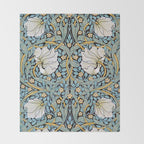 William Morris Pimpernel Wallpaper Design Throw Blanket Gallery Image 2