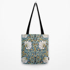 William Morris Pimpernel Wallpaper Design Tote Bag Gallery Image 2
