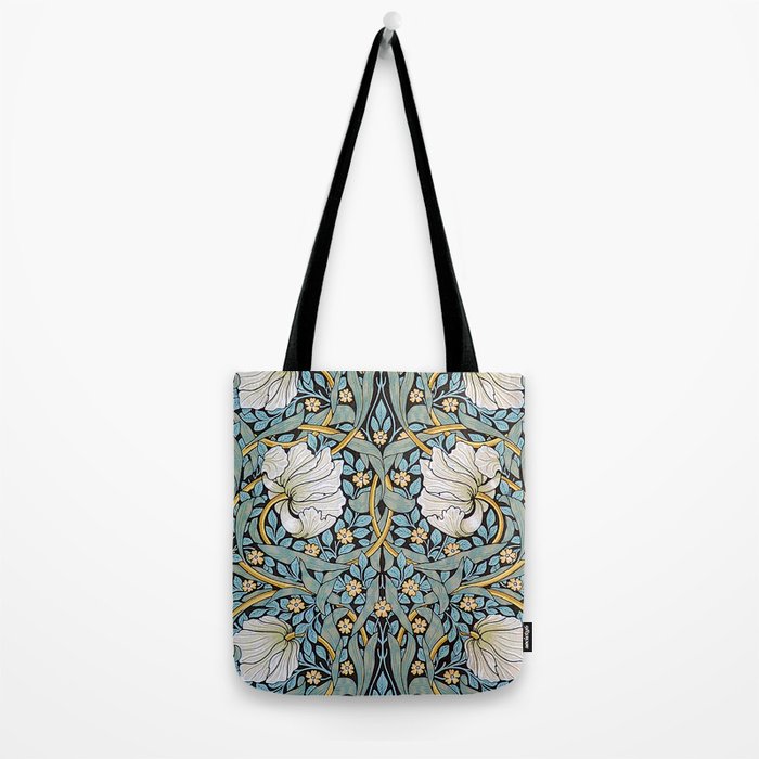 William Morris Pimpernel Wallpaper Design Tote Bag Gallery Image 2
