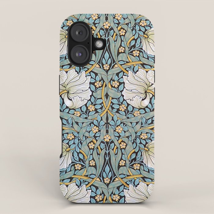 William Morris Pimpernel Wallpaper Design iPhone Case Gallery Image 1