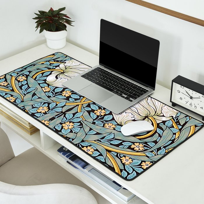 William Morris Pimpernel Wallpaper Design Desk Mat Gallery Image 2