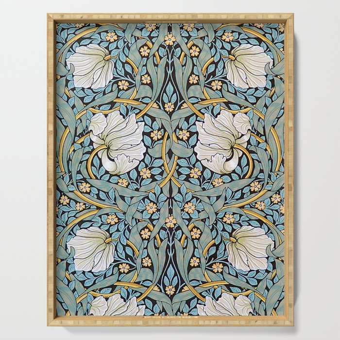 William Morris Pimpernel Wallpaper Design Serving Tray Gallery Image 1