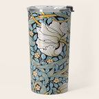 William Morris Pimpernel Wallpaper Design Travel Mug Gallery Image 2