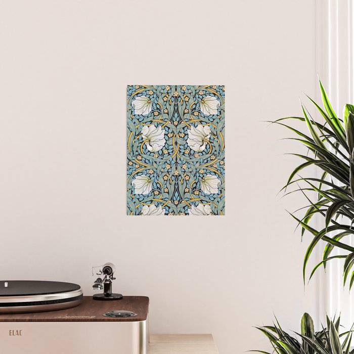 William Morris Pimpernel Wallpaper Design Poster Gallery Image 2
