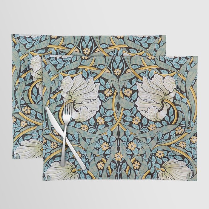 William Morris Pimpernel Wallpaper Design Placemat Gallery Image 1