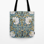 William Morris Pimpernel Wallpaper Design Tote Bag Gallery Image 1