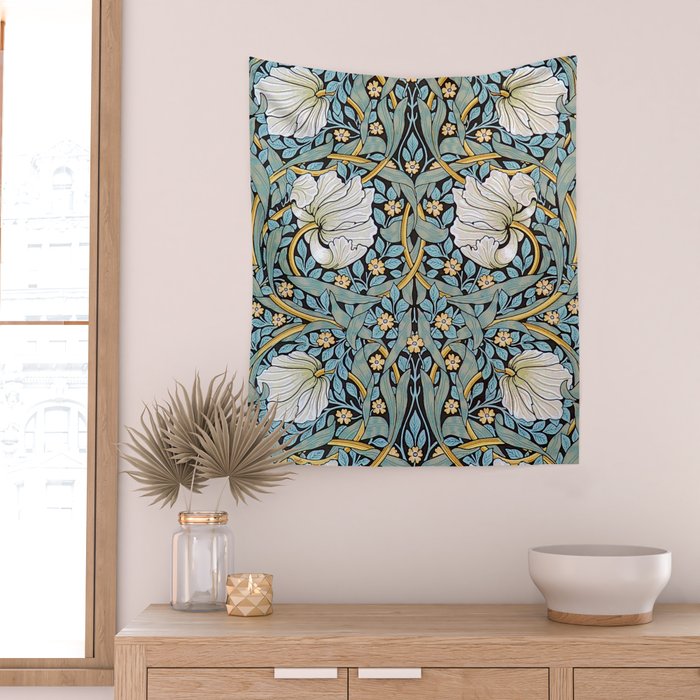 William Morris Pimpernel Wallpaper Design Wall Tapestry Gallery Image 2