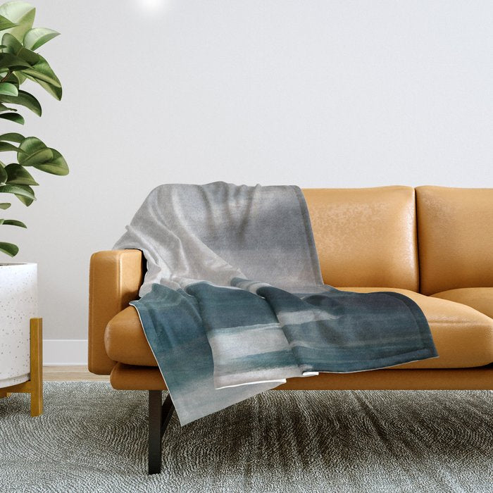 Abstract Oil Painting No. 117 Throw Blanket Gallery Image 1