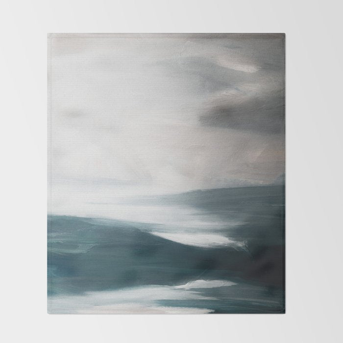 Abstract Oil Painting No. 117 Throw Blanket Gallery Image 2