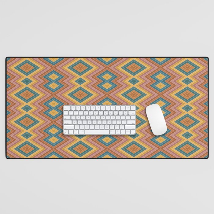 Boho Western Geometric Pattern I Desk Mat Gallery Image 1