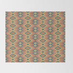 Boho Western Geometric Pattern I Throw Blanket Gallery Image 2
