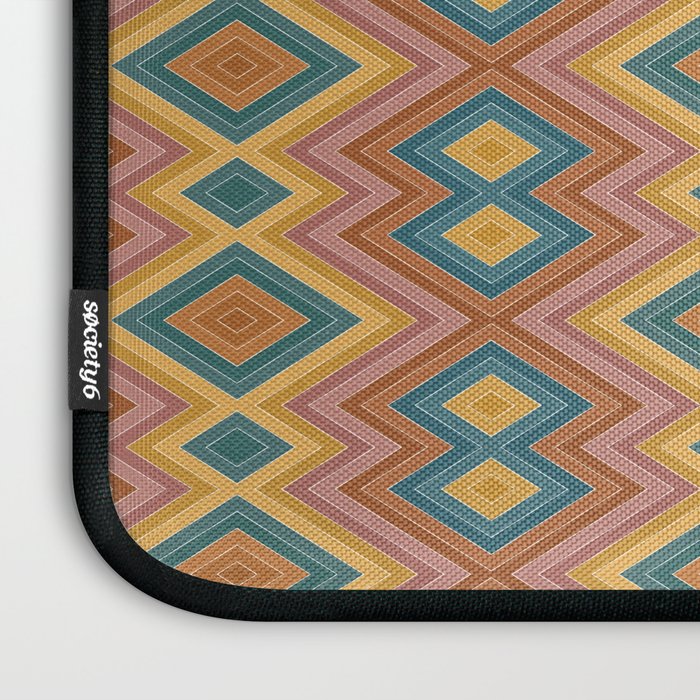 Boho Western Geometric Pattern I Laptop Sleeve Gallery Image 3