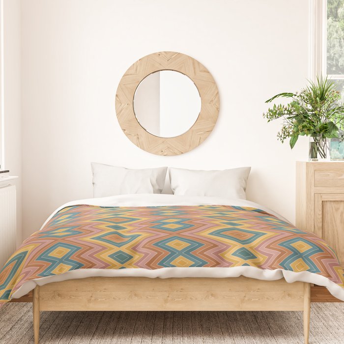 Boho Western Geometric Pattern I Duvet Cover Gallery Image 3