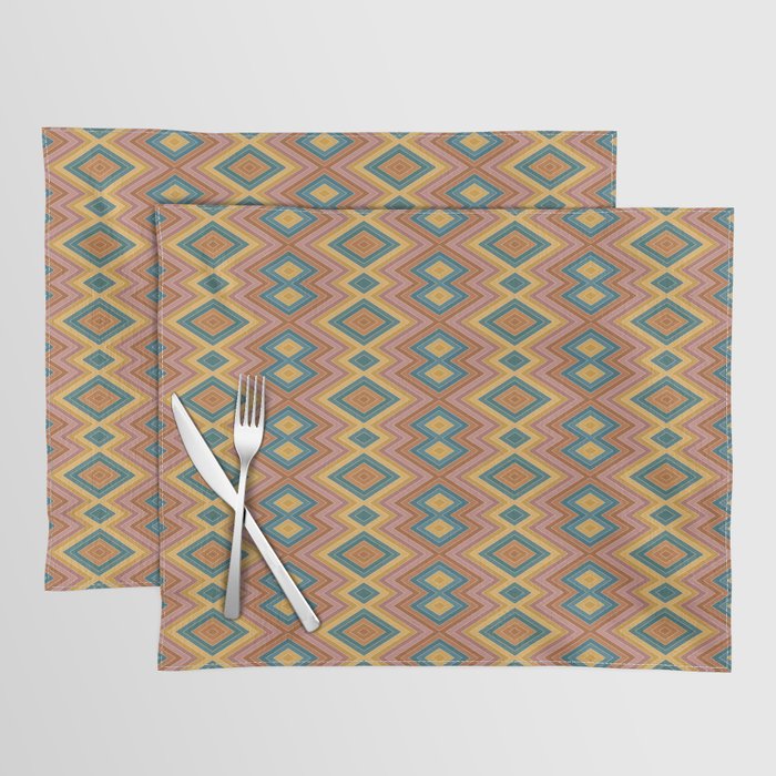 Boho Western Geometric Pattern I Placemat Gallery Image 1