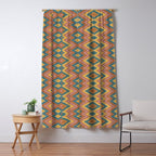 Boho Western Geometric Pattern I Window Curtain Gallery Image 5