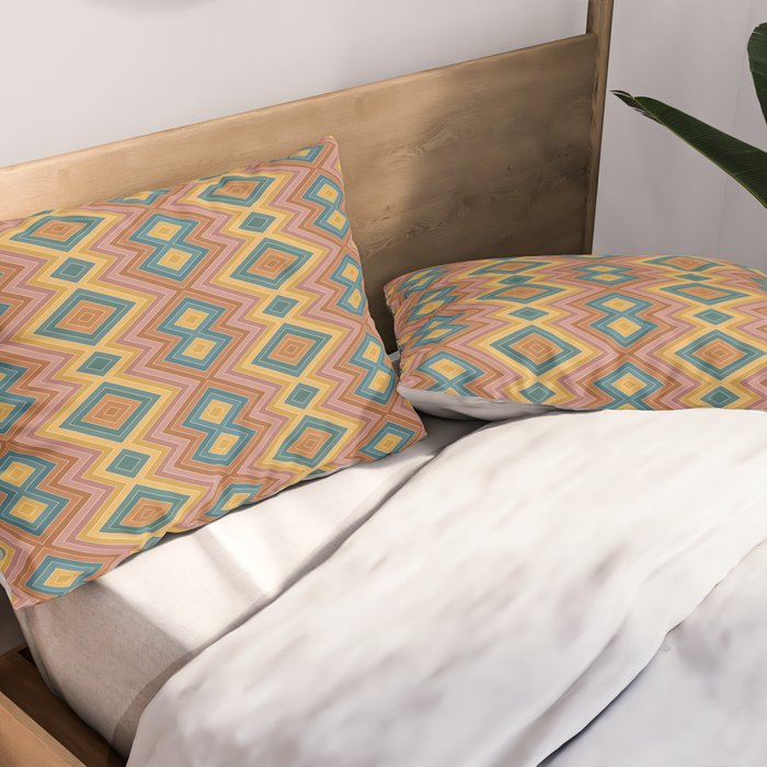 Boho Western Geometric Pattern I Pillow Sham Gallery Image 2