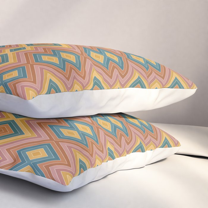 Boho Western Geometric Pattern I Pillow Sham Gallery Image 3