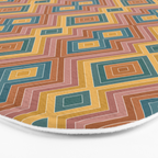 Boho Western Geometric Pattern I Bath Mat Gallery Image 3