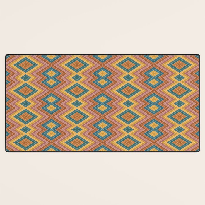 Boho Western Geometric Pattern I Desk Mat Gallery Image 3