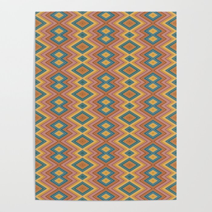 Boho Western Geometric Pattern I Poster Gallery Image 4