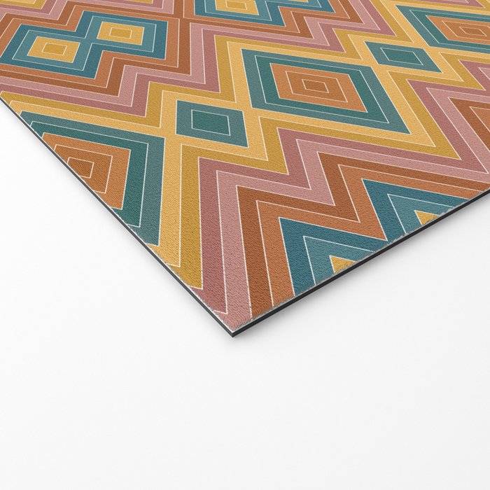 Boho Western Geometric Pattern I Welcome Mat Gallery Image 2