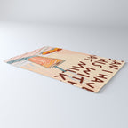 Can I Have this With Oat Milk? | Coffee Typography Lactose No Dairy Funny Quote, Eclectic Contemporary Boho Lettering Words Vegan Phrase Rug Gallery Image 3